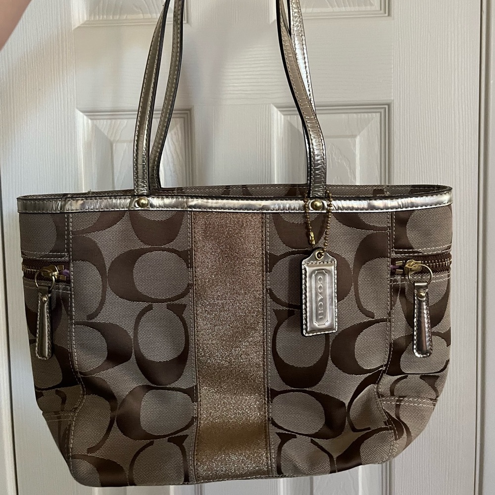 Coach Purse with Pink Interior